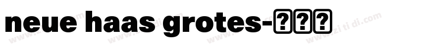 neue haas grotes字体转换